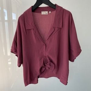 Wilfred Free Tie Front Blouse